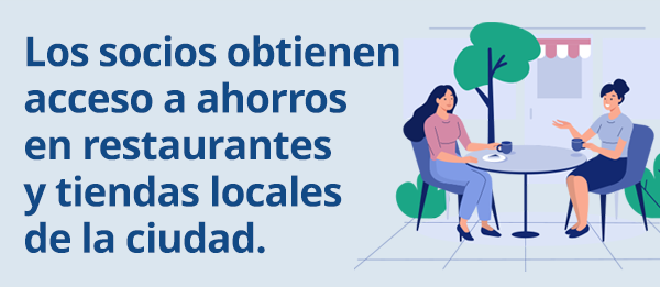 ¡No se pierda las promociones navideñas! 

Únase hoy y reciba acceso a ahorros en comestibles, compras diversas y entrega de alimentos.

